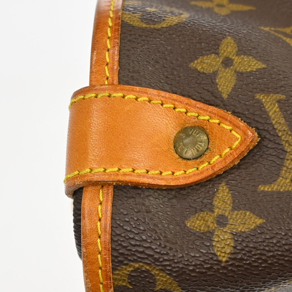 Louis Vuitton Saumur Handbag Monogram Canvas Brown Canvas Shoulder Bag Bag (Pre-Owned)