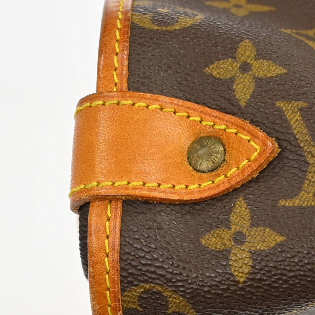 Louis Vuitton Saumur Handbag Monogram Canvas Brown Canvas Shoulder Bag Bag (Pre-Owned)