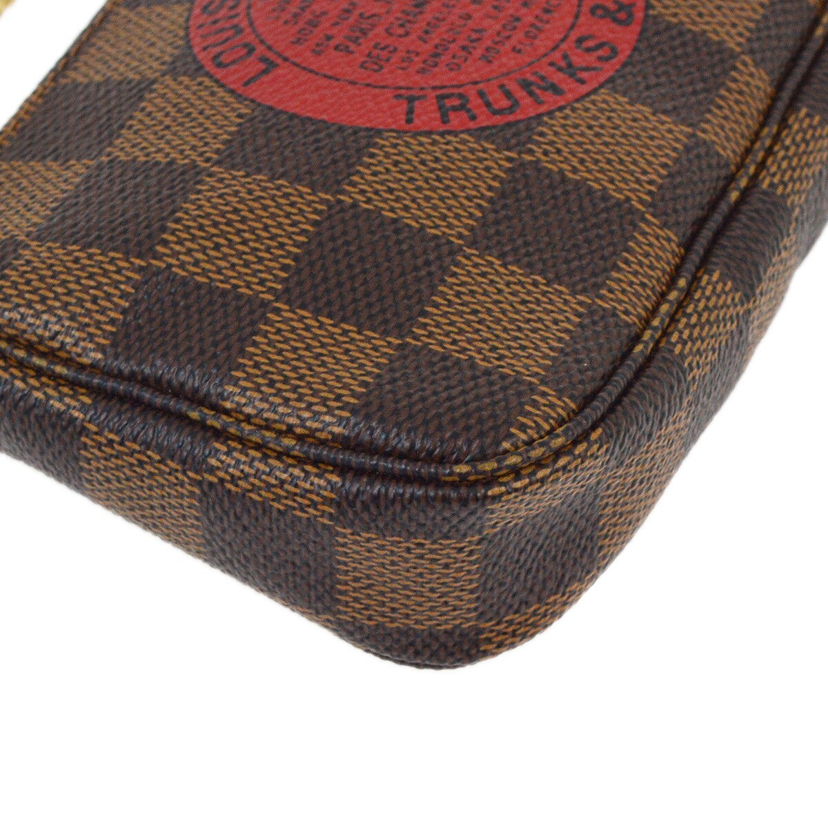 Louis Vuitton Pochette Accessoires Limited Edition Damier Brown Canvas Clutche & Pouche Bag (Pre-Owned)