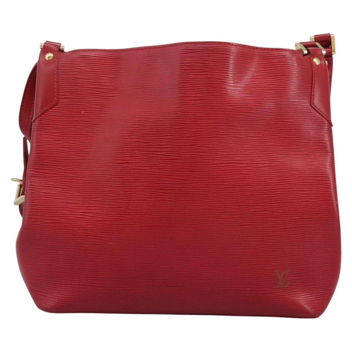 Louis Vuitton Mandara Handbag Epi Leather Red Leather Shoulder Bag Bag (Pre-Owned)