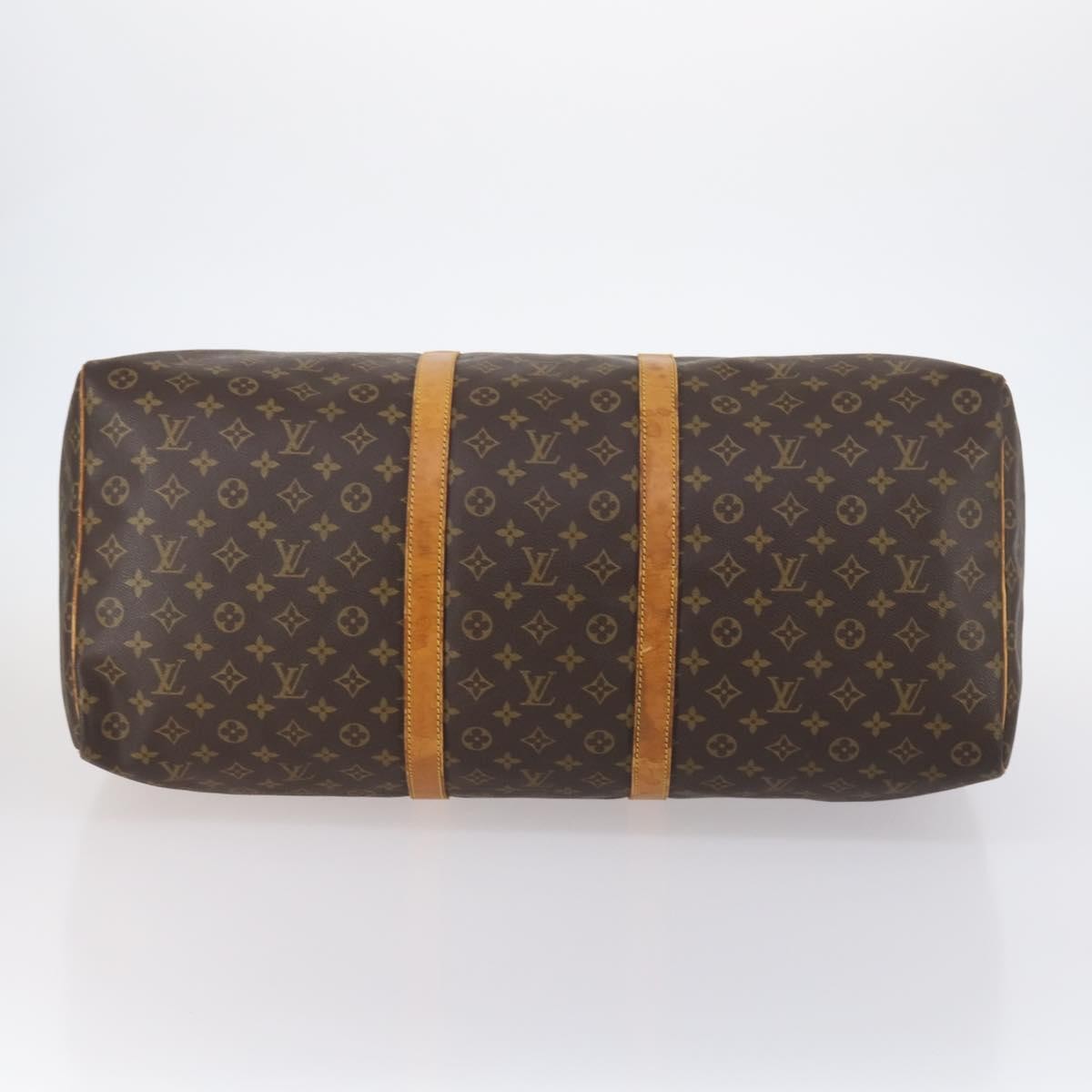 Louis Vuitton Keepall Bag Monogram Canvas Brown Canvas Travel Bag Bag (Pre-Owned)