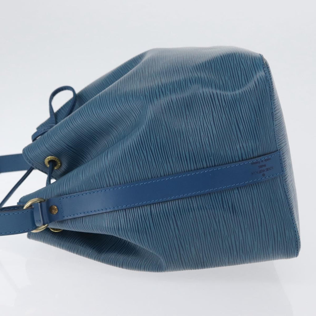 Louis Vuitton Petit Noe Handbag Epi Leather Blue Leather Shoulder Bag Bag (Pre-Owned)