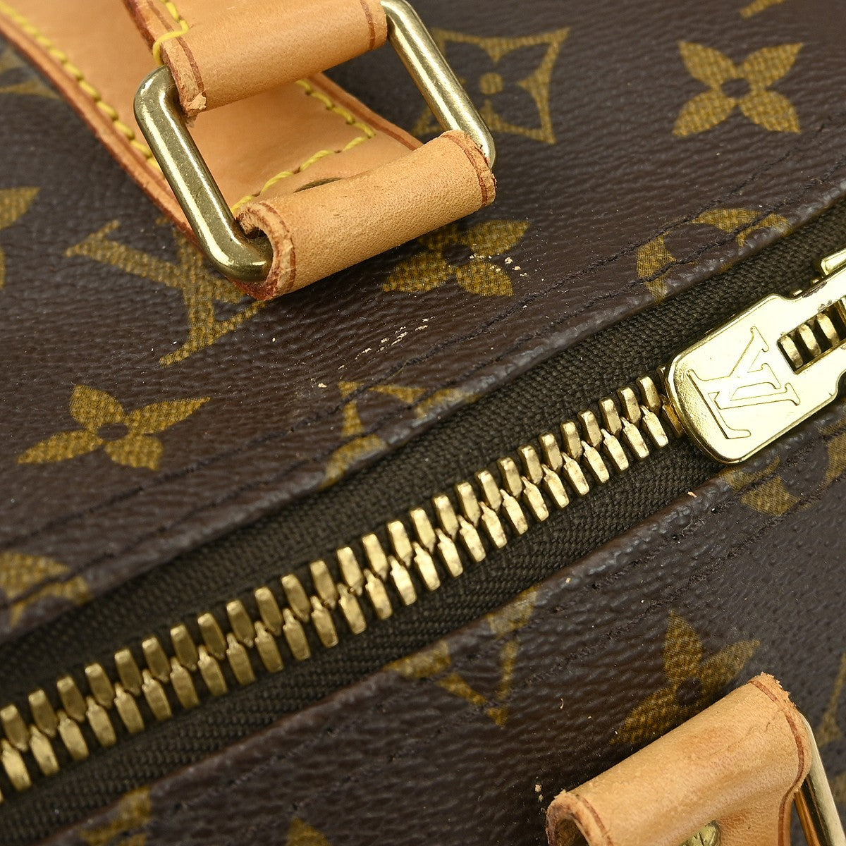 Louis Vuitton Keepall Bag Monogram Canvas Brown Canvas Travel Bag Bag (Pre-Owned)