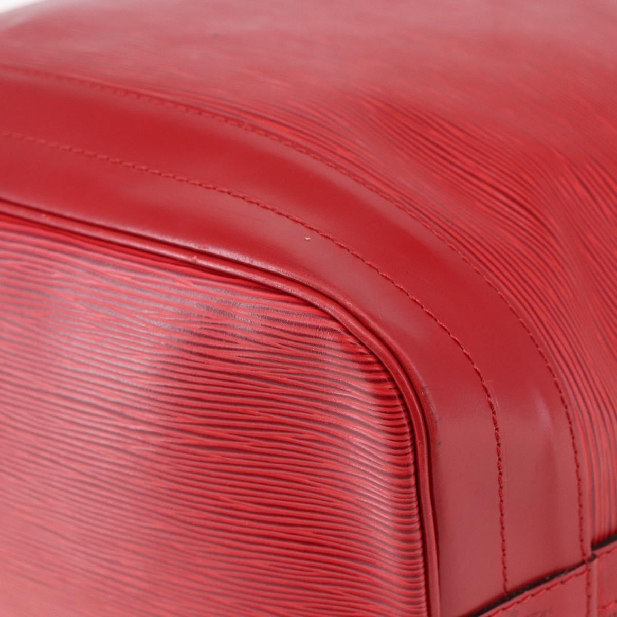 Louis Vuitton Noe Handbag Epi Leather Red Leather Bag (Pre-Owned)