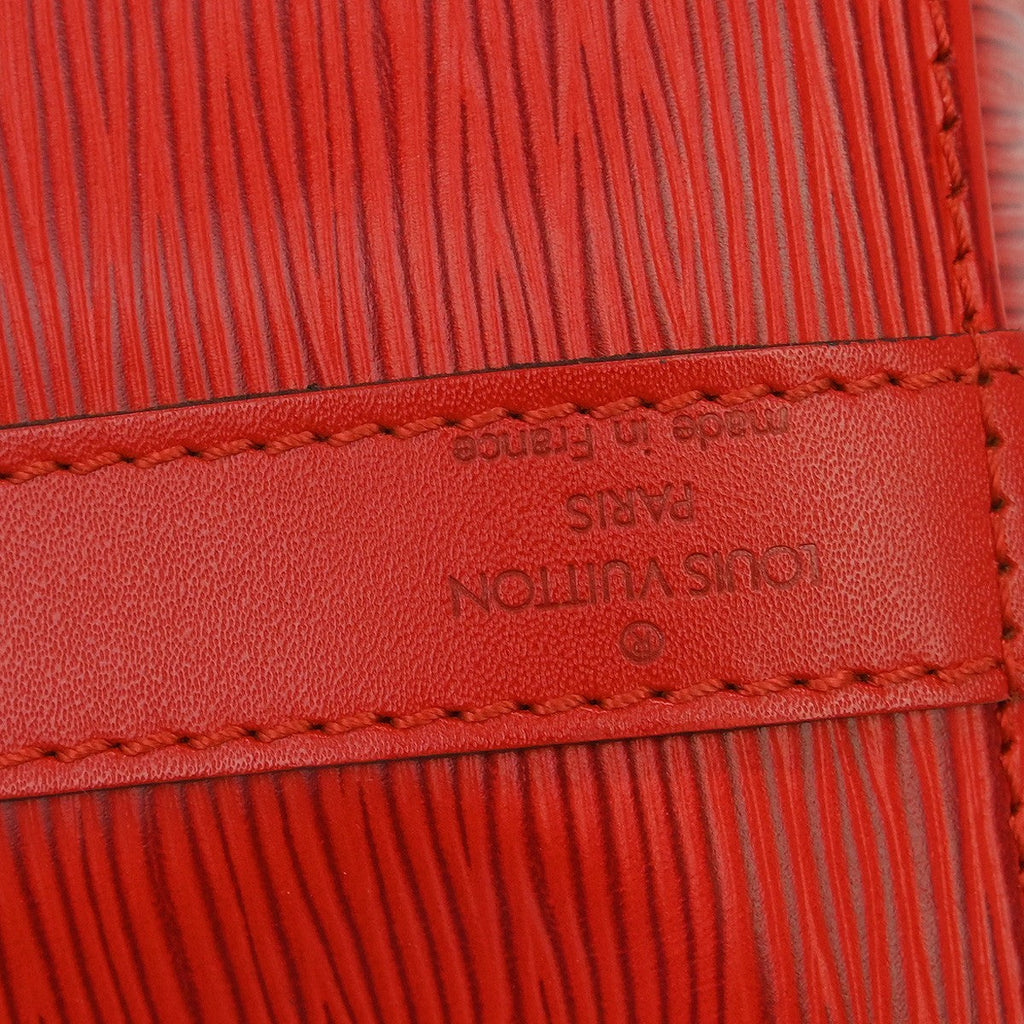 Louis Vuitton Petit Noe Handbag Epi Leather Red Leather Shoulder Bag Bag (Pre-Owned)