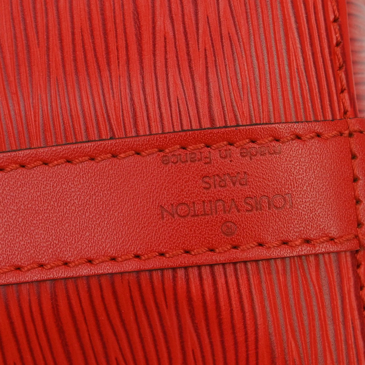 Louis Vuitton Petit Noe Handbag Epi Leather Red Leather Shoulder Bag Bag (Pre-Owned)