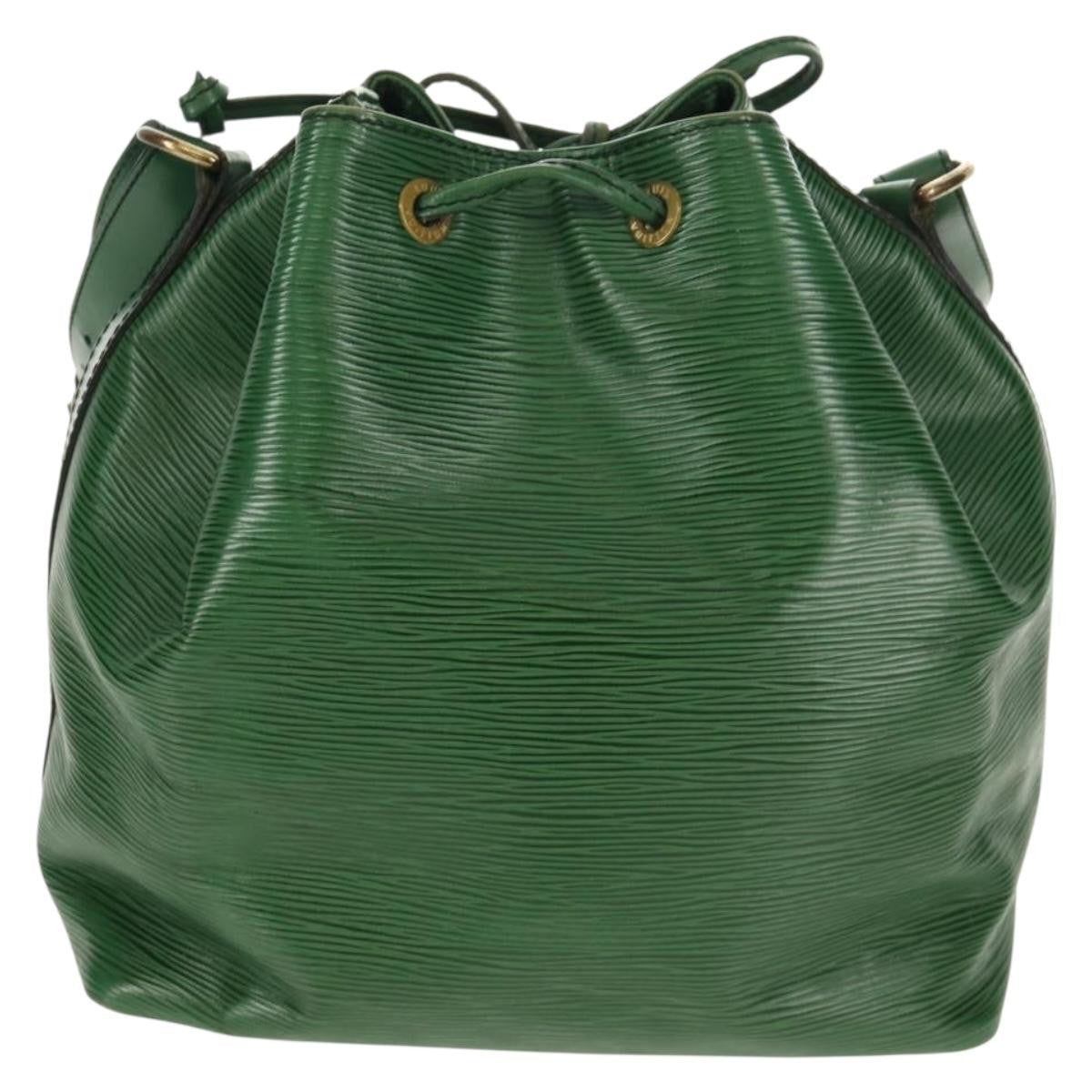 Louis Vuitton Petit Noe Handbag Epi Leather Green Leather Shoulder Bag Bag (Pre-Owned)