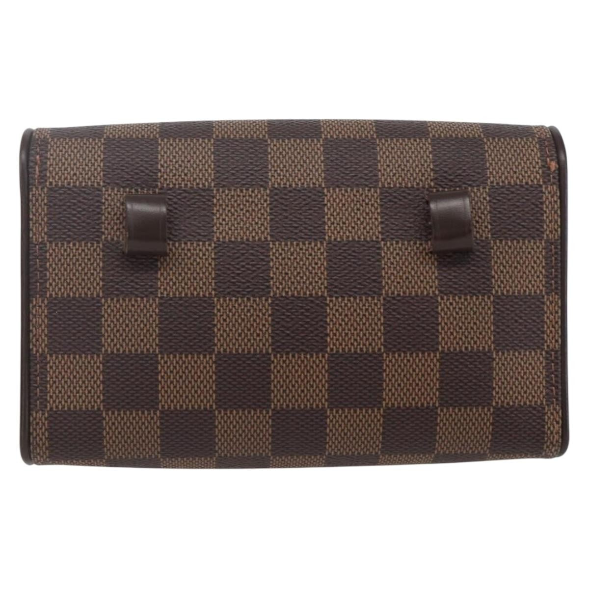 Louis Vuitton Florentine Waist Bag Damier Canvas Brown Canvas Clutche & Pouche Bag (Pre-Owned)