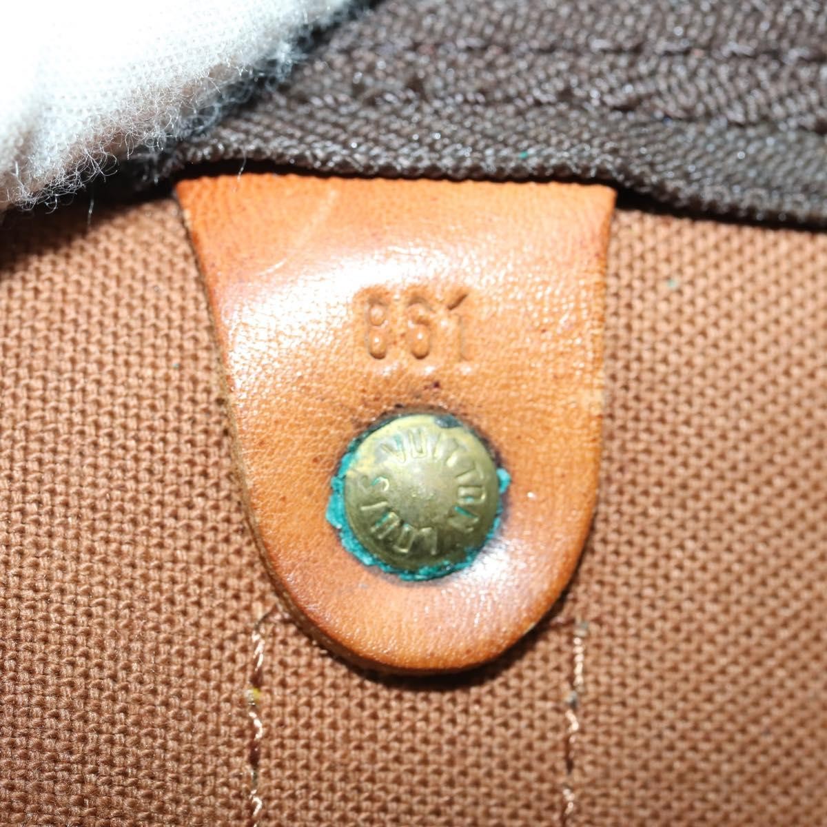 Louis Vuitton Keepall Bag Monogram Canvas Brown Canvas Travel Bag Bag (Pre-Owned)