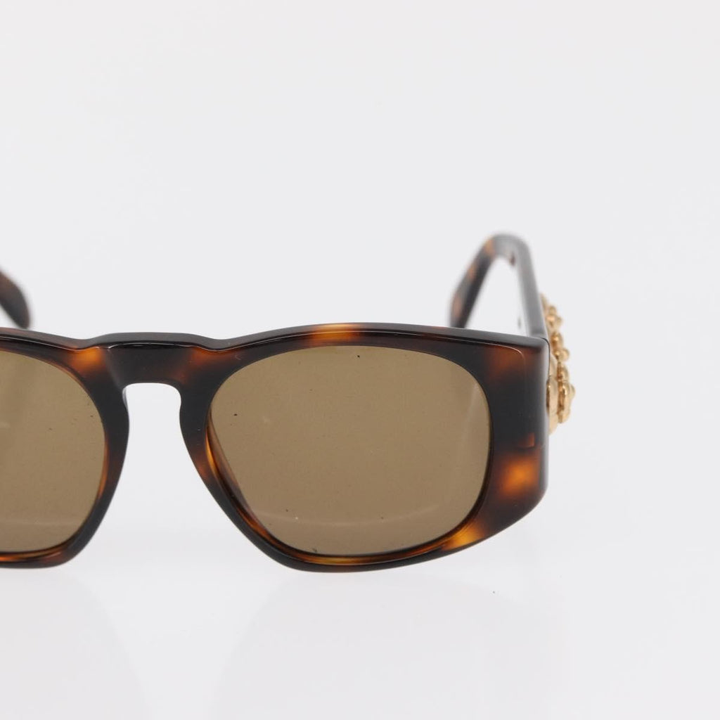 Chanel Camélia Sunglasses Plastic Brown Plastic Sunglasse Accessory (Pre-Owned)