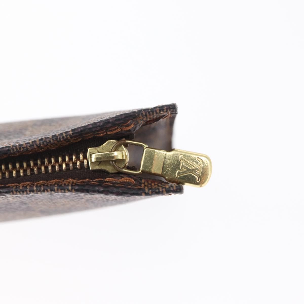 Louis Vuitton Marais Bucket Zip Pouch Damier Brown Canvas Clutche & Pouche Bag (Pre-Owned)