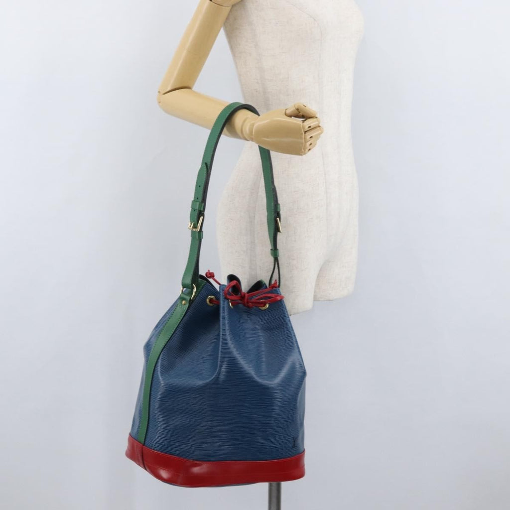 Louis Vuitton Tricolor Noe Handbag Epi Leather Blue Leather Shoulder Bag Bag (Pre-Owned)