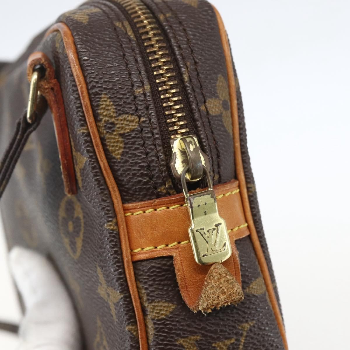 Louis Vuitton Pochette Marly Bandouliere Bag Monogram Canvas Brown Canvas Clutche & Pouche Bag (Pre-Owned)