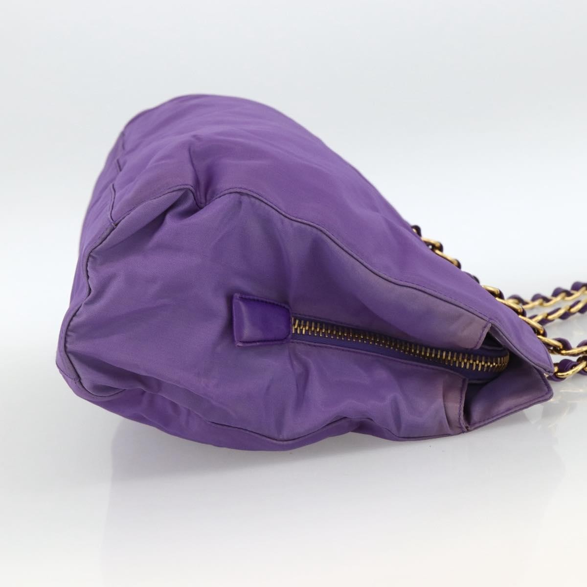 Prada Vintage Shoulder Bag Tessuto Purple Nylon Shoulder Bag Bag (Pre-Owned)