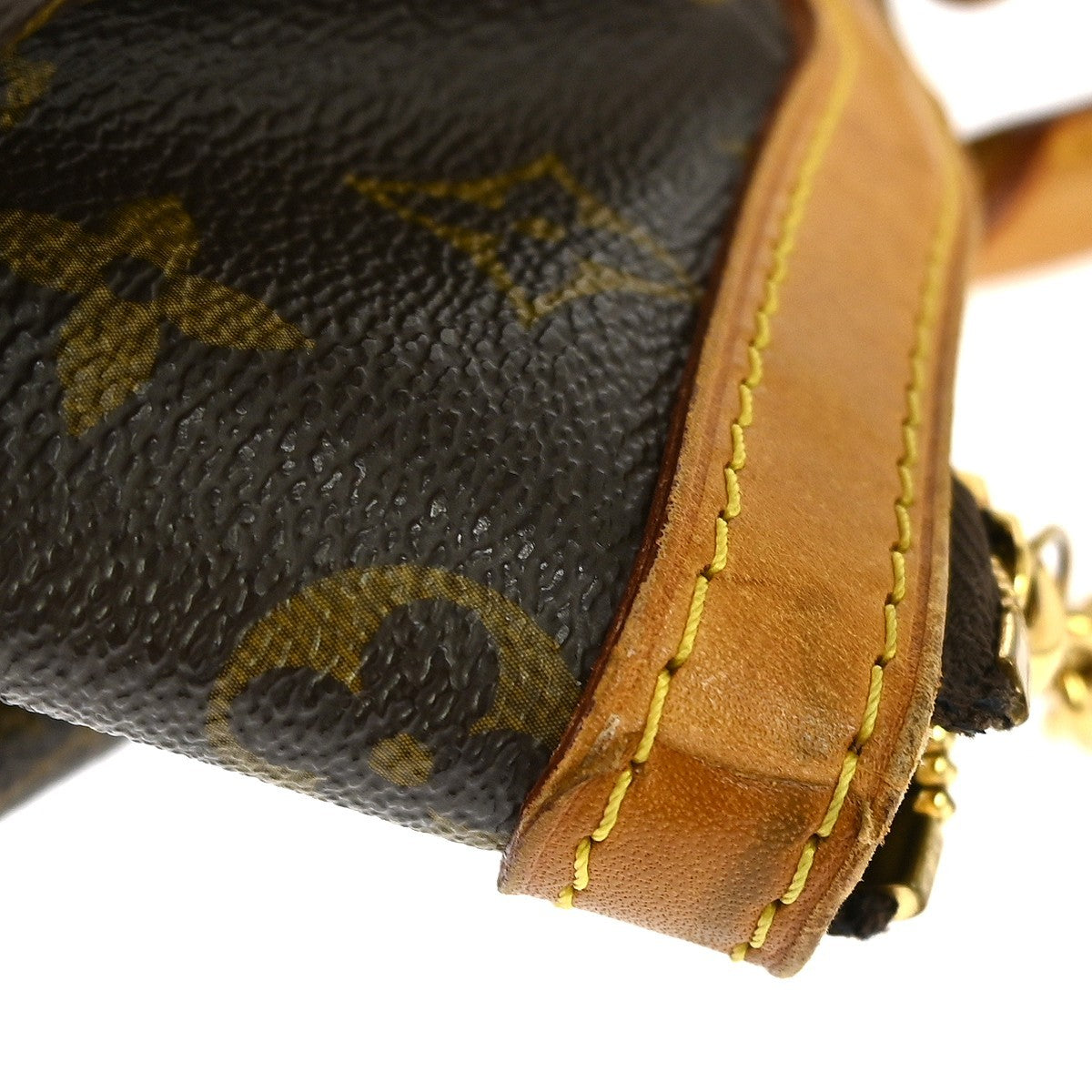 Louis Vuitton Tivoli Handbag Monogram Canvas Brown Canvas Shoulder Bag Bag (Pre-Owned)