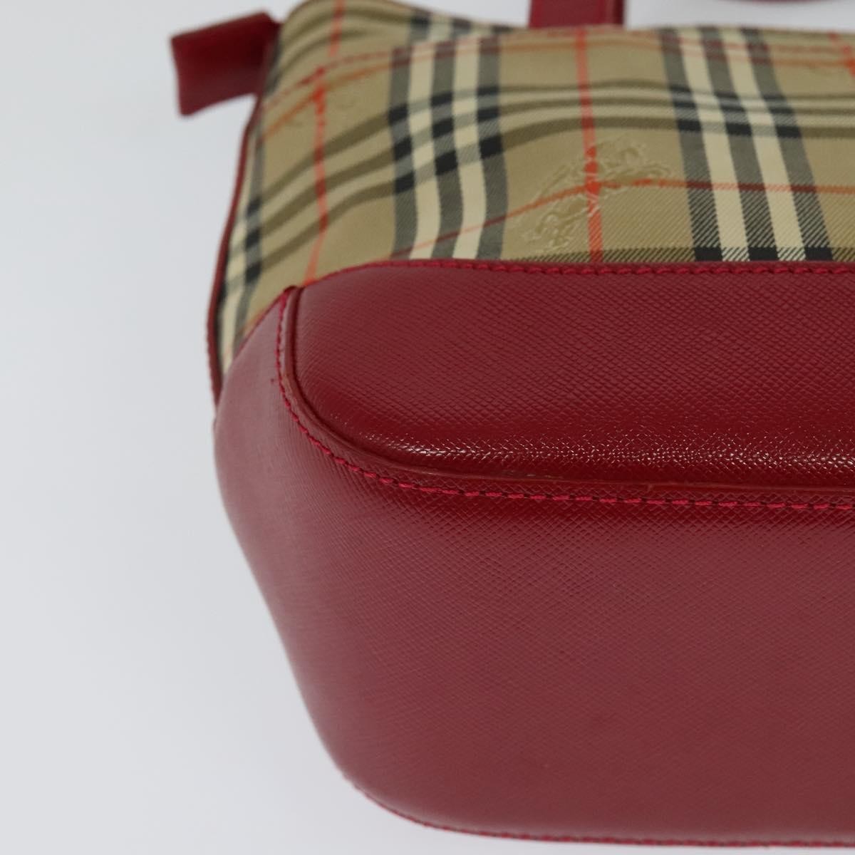 Burberry Nova Check Handbag Nova Check Canvas And Leather Beige Canvas Handbag (Pre-Owned)