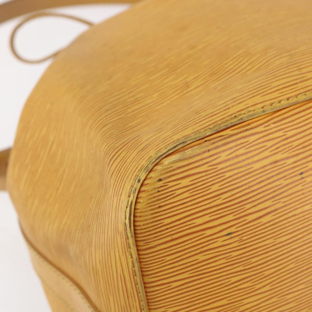 Louis Vuitton Petit Noe Handbag Epi Leather Yellow Leather Shoulder Bag Bag (Pre-Owned)
