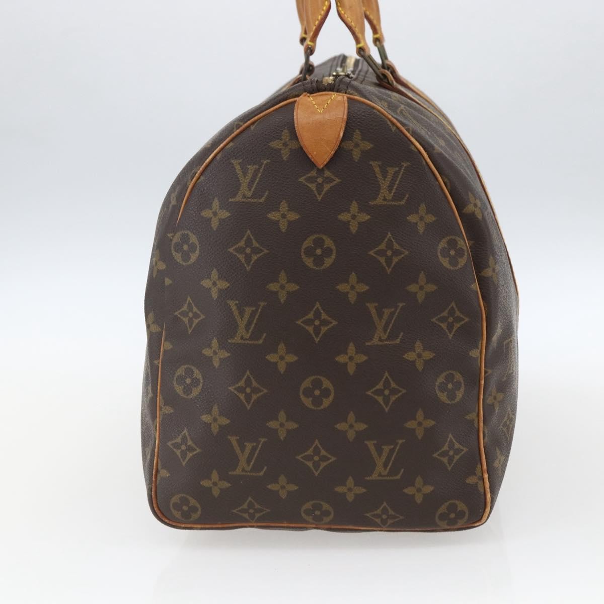 Louis Vuitton Keepall Bag Monogram Canvas Brown Canvas Travel Bag Bag (Pre-Owned)