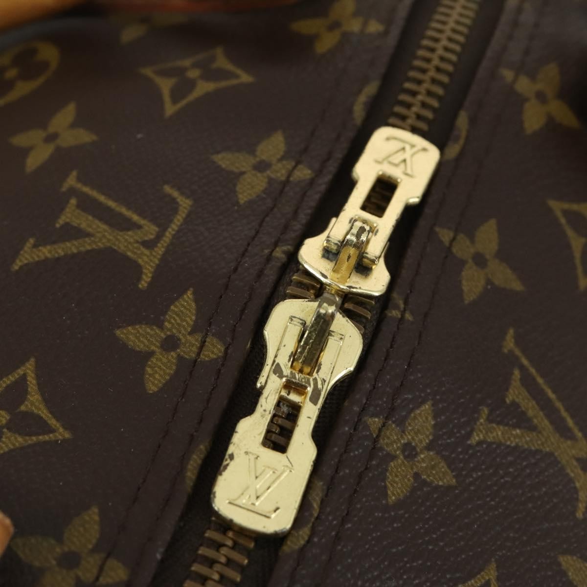 Louis Vuitton Keepall Bandouliere Bag Monogram Canvas Brown Canvas Travel Bag Bag (Pre-Owned)