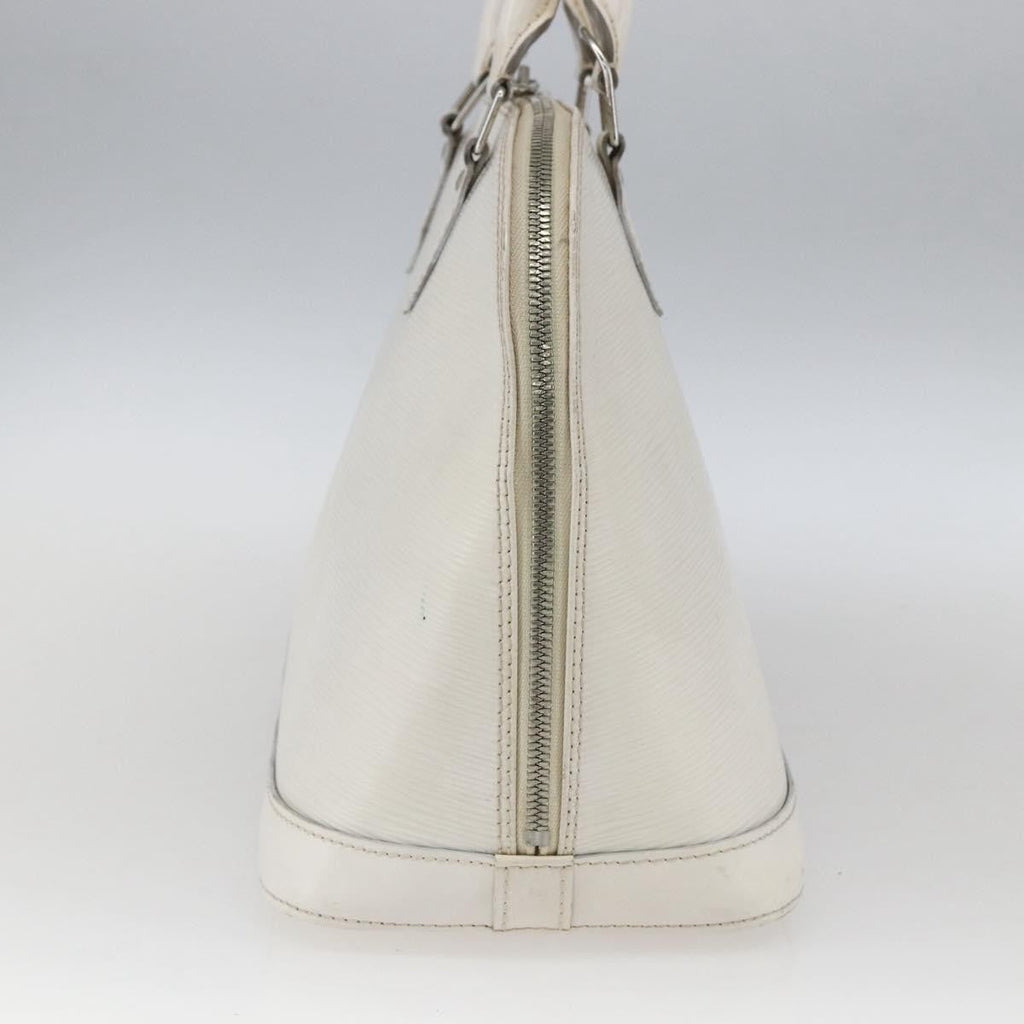 Louis Vuitton Alma Handbag Epi Leather White Leather Handbag (Pre-Owned)