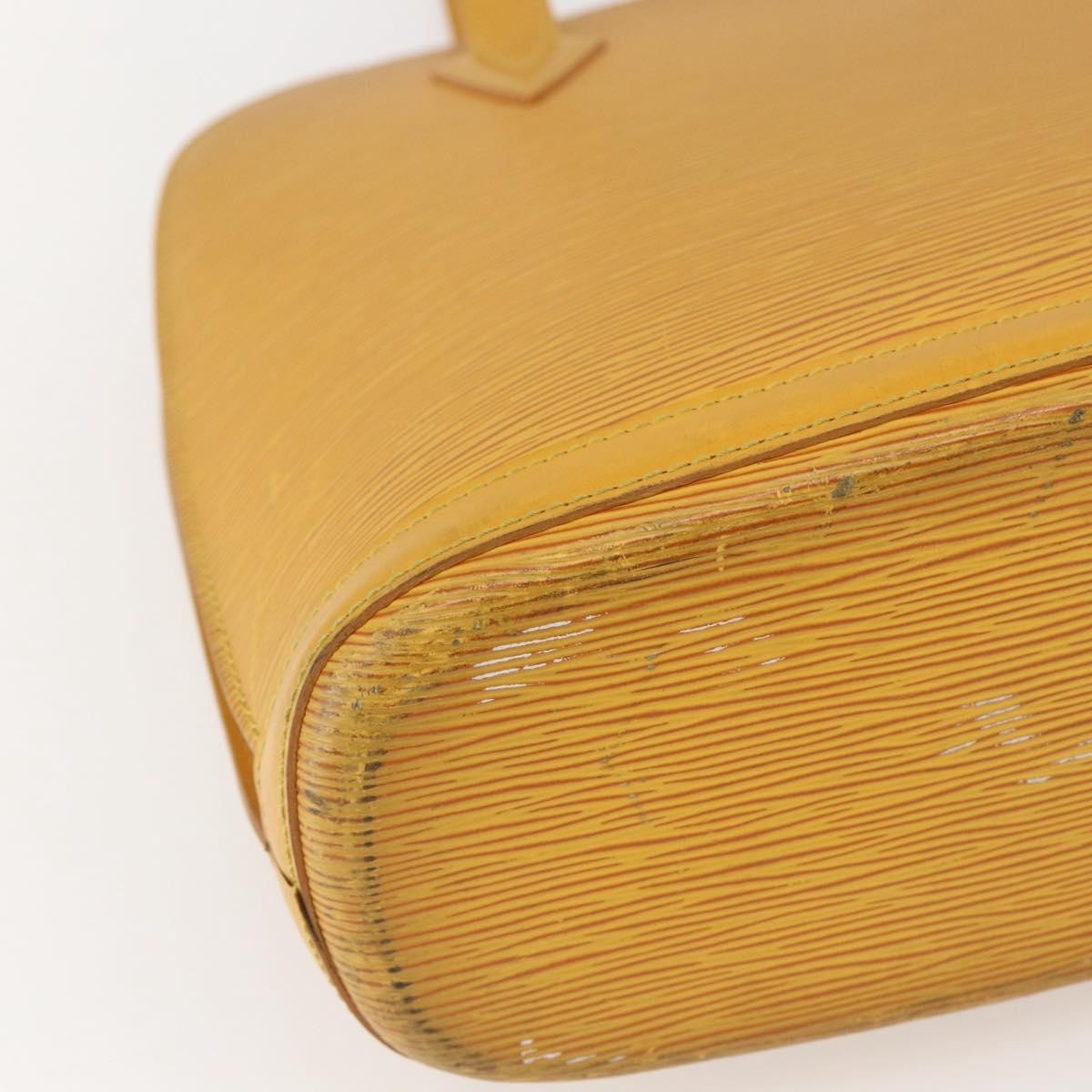 Louis Vuitton Lussac Handbag Epi Leather Yellow Leather Shoulder Bag Bag (Pre-Owned)