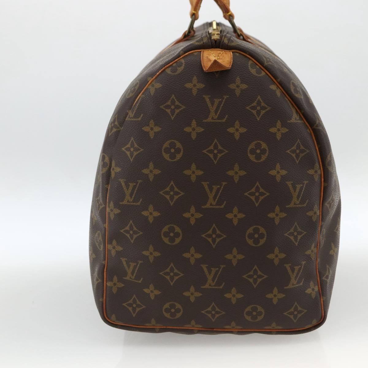 Louis Vuitton Keepall Bag Monogram Canvas Brown Canvas Travel Bag Bag (Pre-Owned)