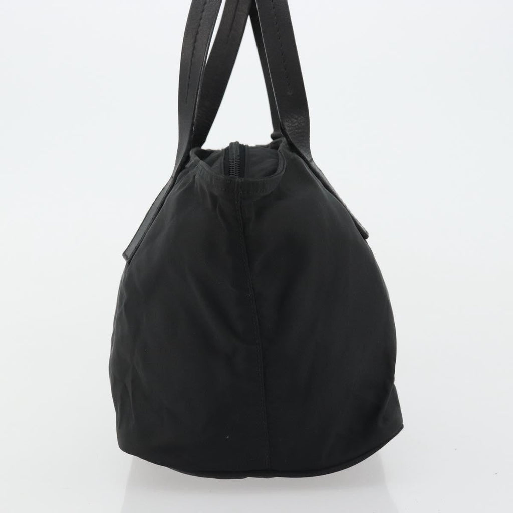 Prada Vintage Handbag Tessuto Black Nylon Handbag (Pre-Owned)