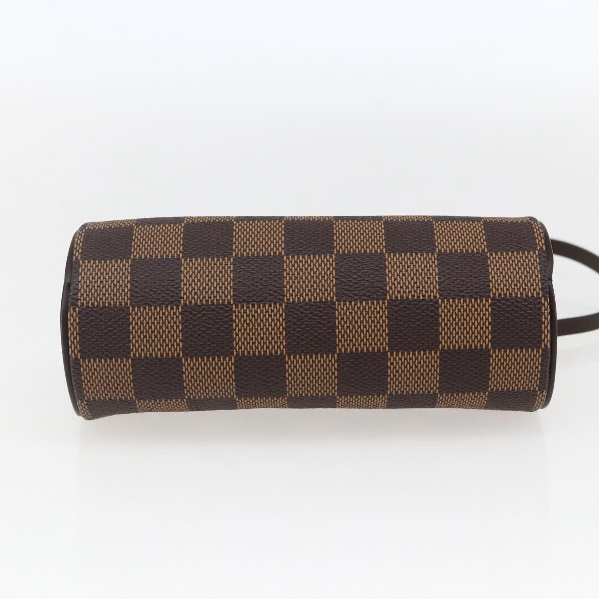 Louis Vuitton Papillon Pochette Damier Brown Canvas Clutche & Pouche Bag (Pre-Owned)