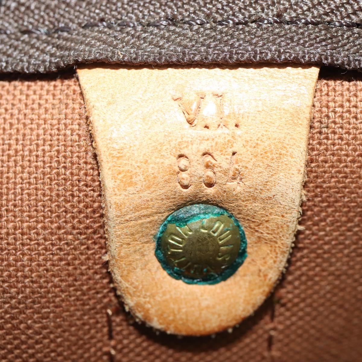 Louis Vuitton Keepall Bag Monogram Canvas Brown Canvas Travel Bag Bag (Pre-Owned)