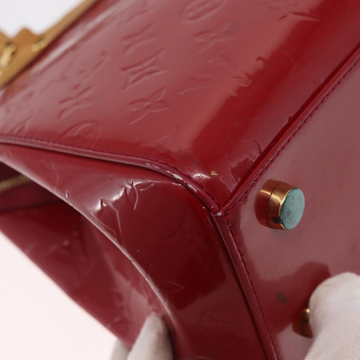 Louis Vuitton Brea Handbag Monogram Vernis Red Patent_Leather Handbag (Pre-Owned)