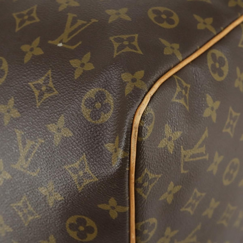 Louis Vuitton Keepall Bag Monogram Canvas Brown Canvas Travel Bag Bag (Pre-Owned)
