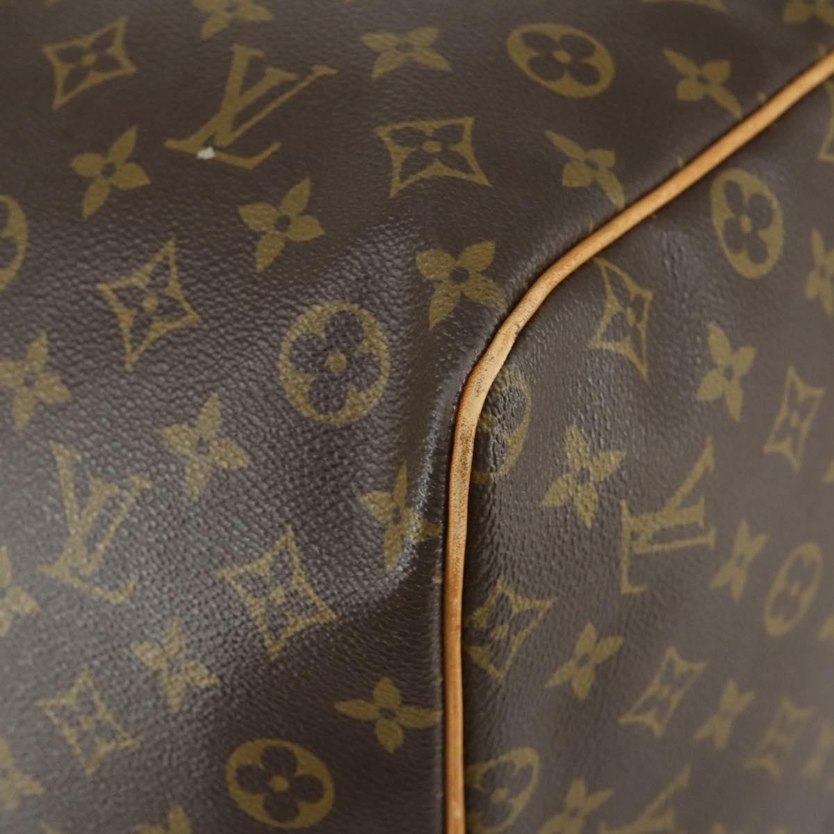 Louis Vuitton Keepall Bag Monogram Canvas Brown Canvas Travel Bag Bag (Pre-Owned)