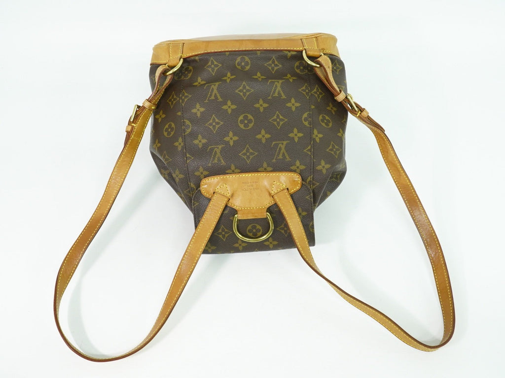 Louis Vuitton Vintage Montsouris Backpack Monogram Canvas Brown Canvas Backpack Bag (Pre-Owned)