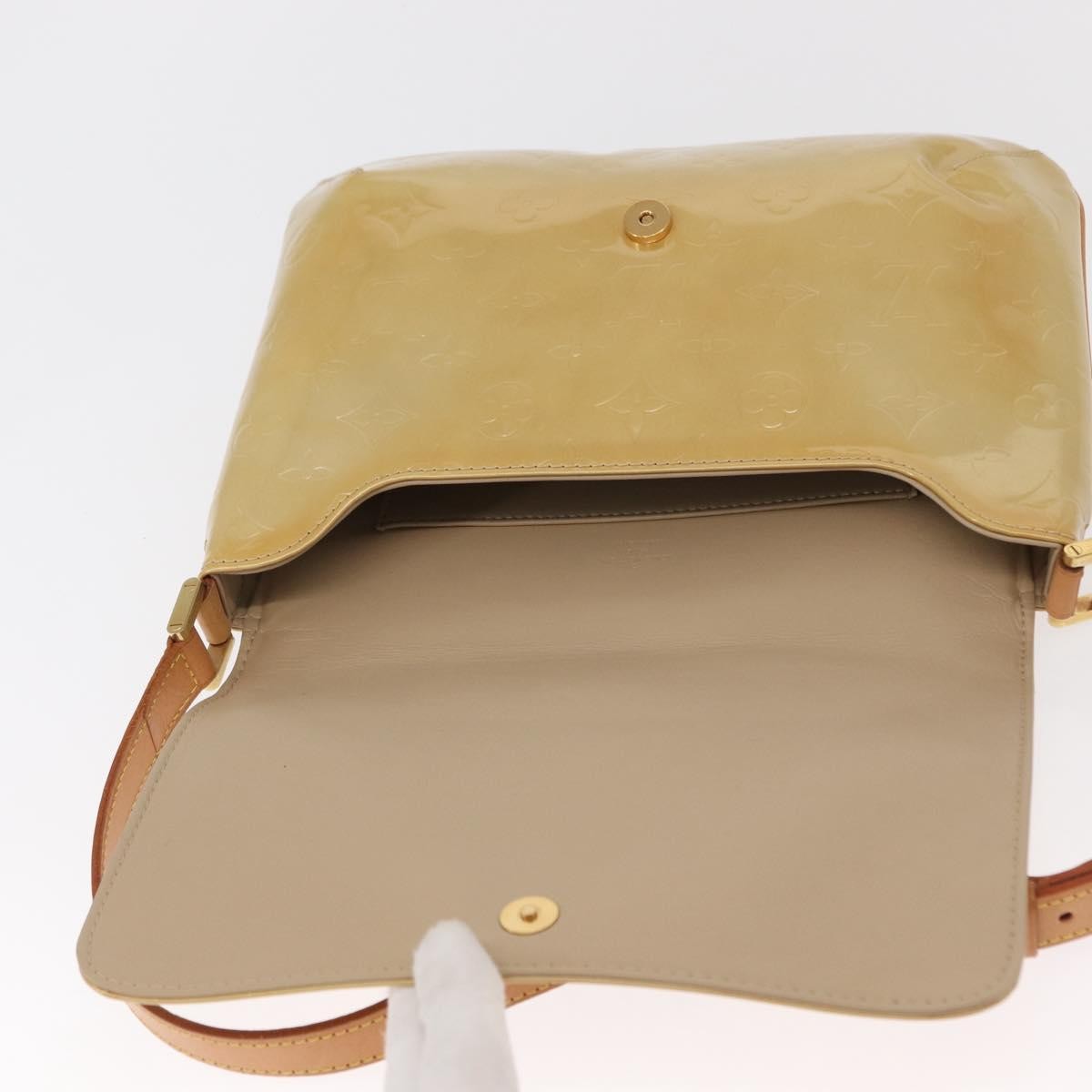 Louis Vuitton Thompson Street Handbag Monogram Vernis Beige Patent_Leather Shoulder Bag Bag (Pre-Owned)