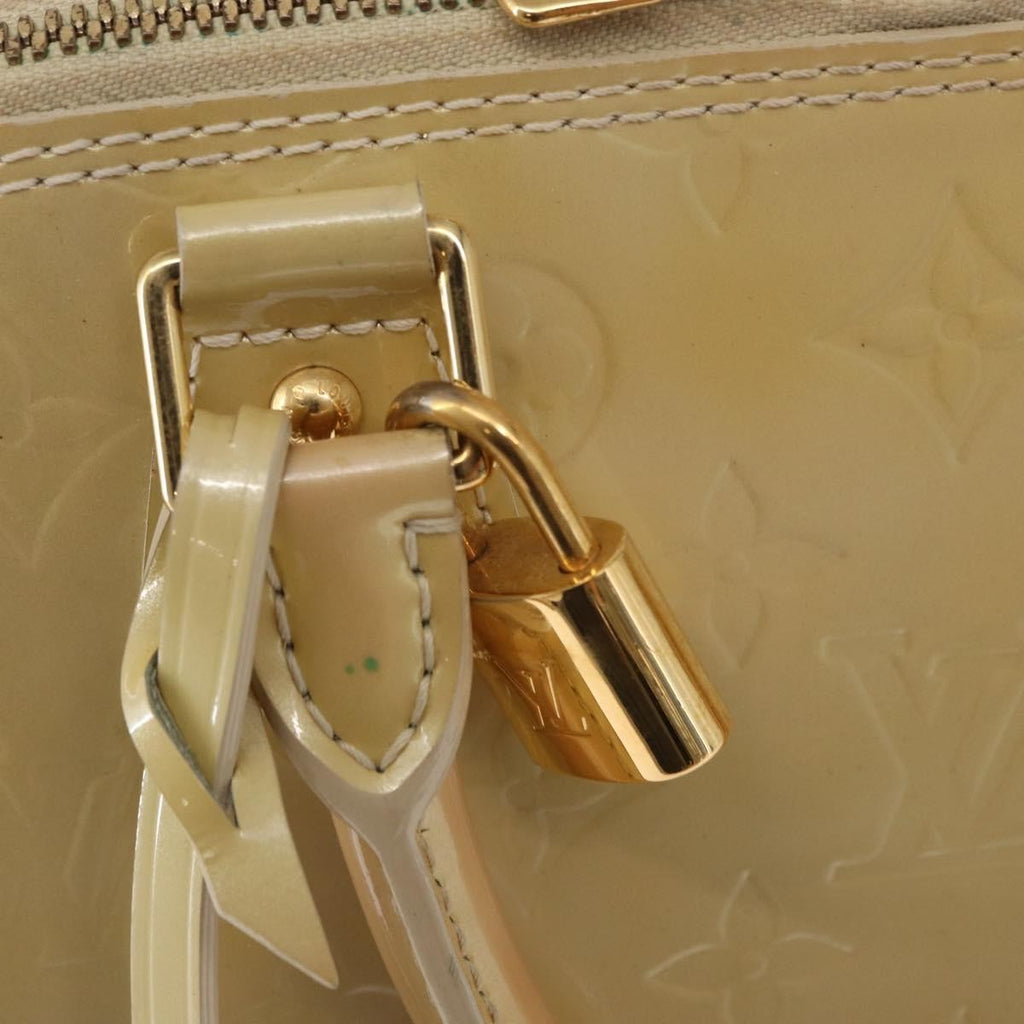 Louis Vuitton Alma Handbag Monogram Vernis Pink Patent_Leather Handbag (Pre-Owned)