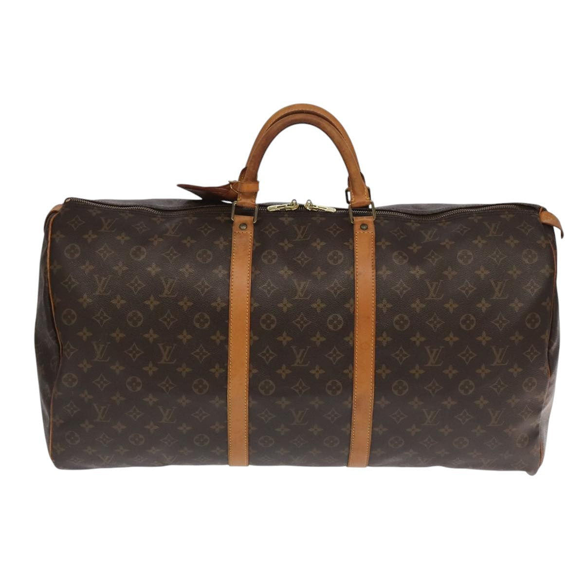 Louis Vuitton Keepall Bag Monogram Canvas Brown Canvas Travel Bag Bag (Pre-Owned)