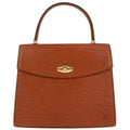Louis Vuitton Malesherbes Handbag Epi Leather Brown Leather Handbag (Pre-Owned)