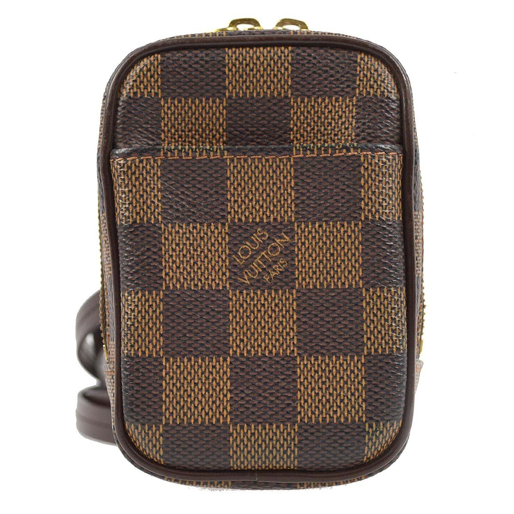Louis Vuitton Etui Okapi Camera Case Damier Brown Canvas Shoulder Bag Bag (Pre-Owned)