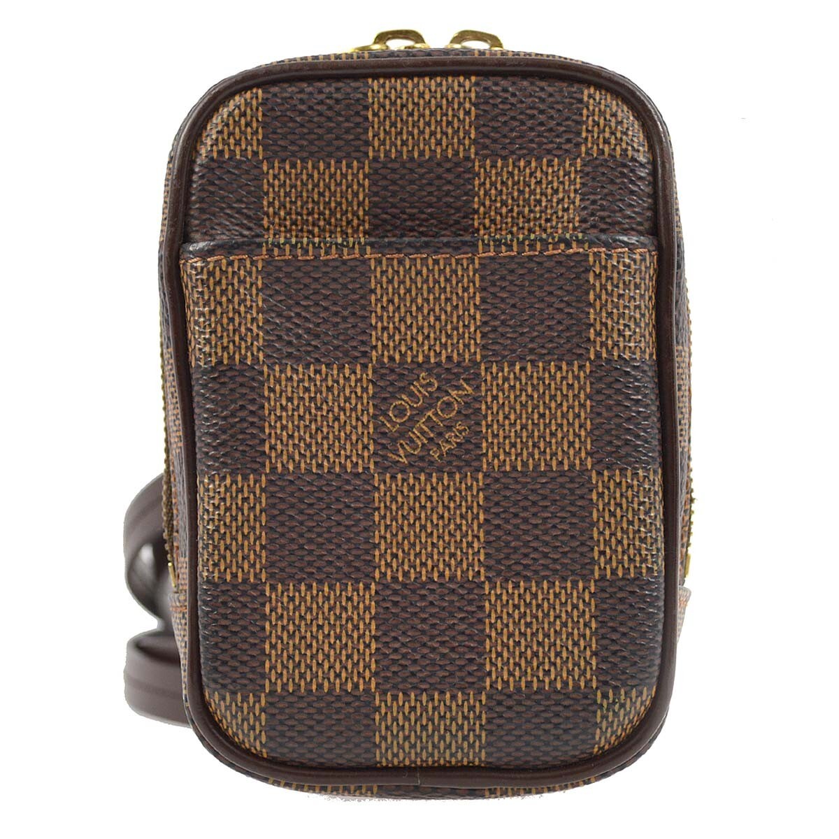 Louis Vuitton Etui Okapi Camera Case Damier Brown Canvas Shoulder Bag Bag (Pre-Owned)