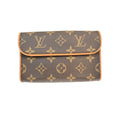 Louis Vuitton Florentine Waist Bag Monogram Canvas Brown Canvas Clutche & Pouche Bag (Pre-Owned)