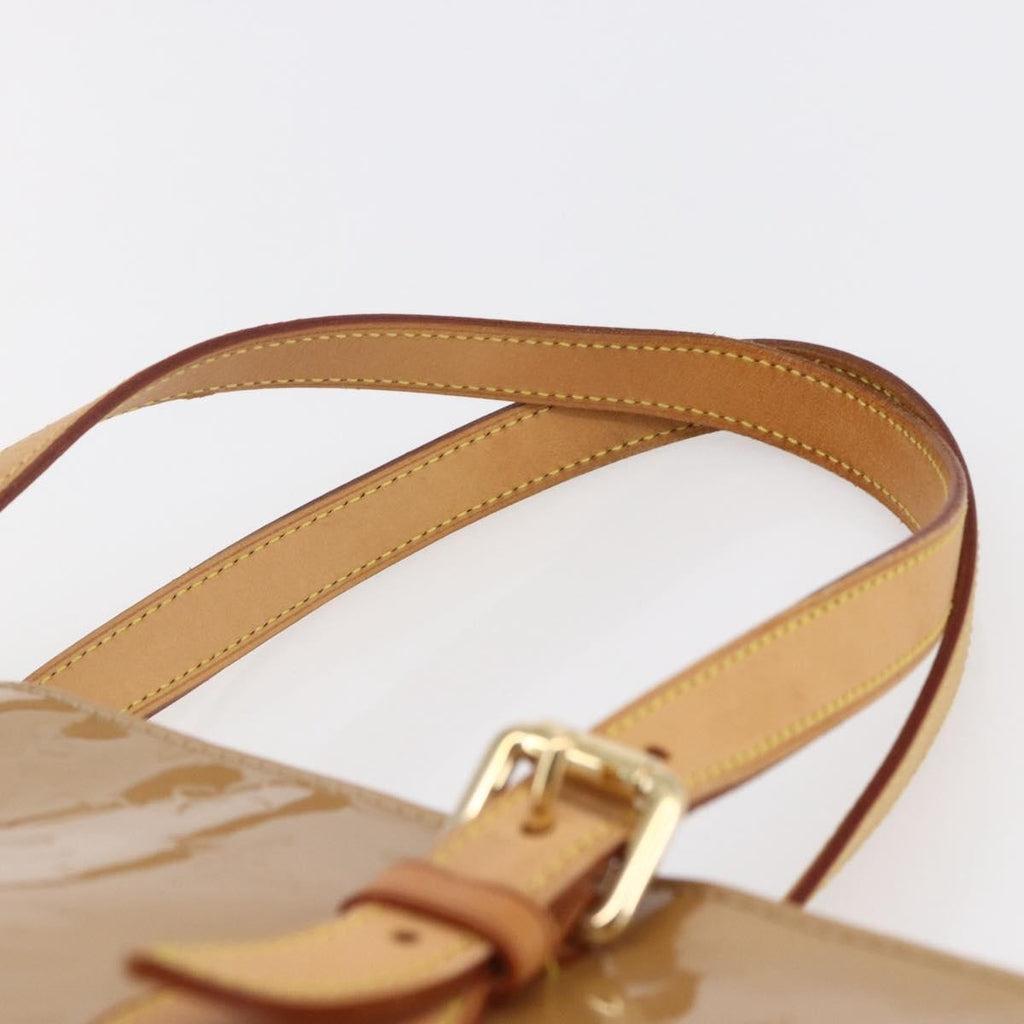 Louis Vuitton Brentwood Handbag Monogram Vernis Brown Patent_Leather Bag (Pre-Owned)