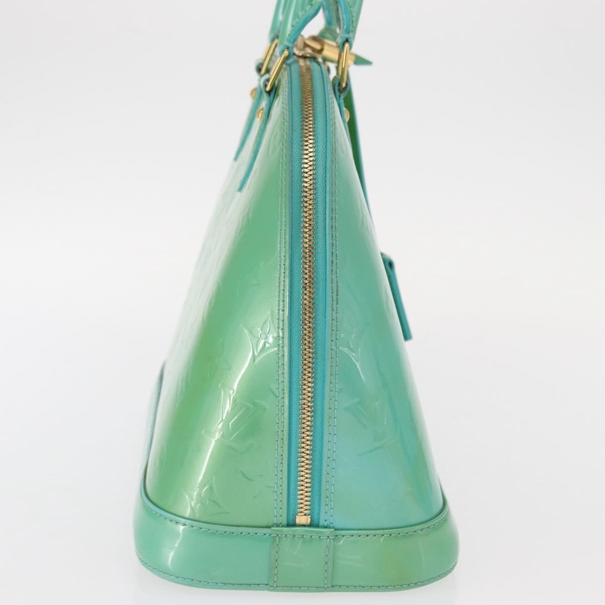 Louis Vuitton Alma Handbag Patent Leather Blue Patent_Leather Handbag (Pre-Owned)
