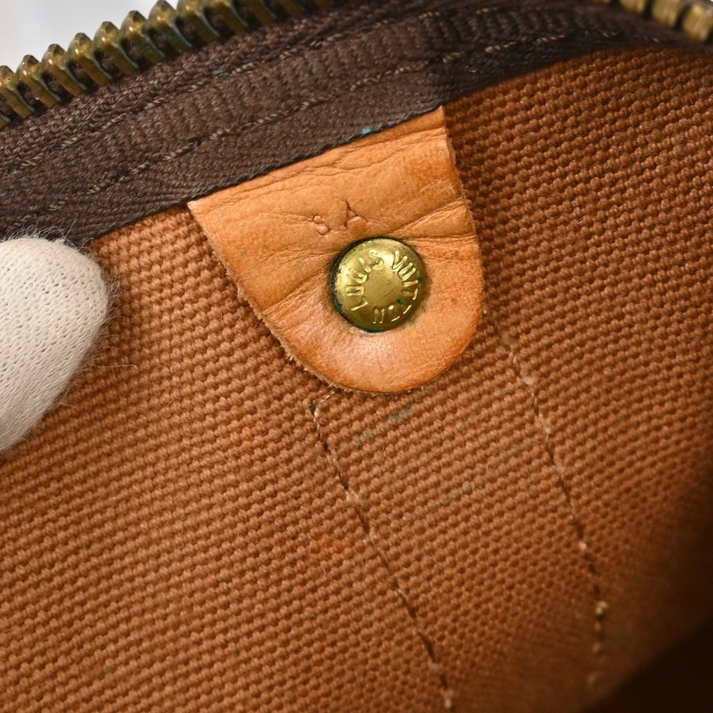 Louis Vuitton Keepall Bag Monogram Canvas Brown Canvas Travel Bag Bag (Pre-Owned)