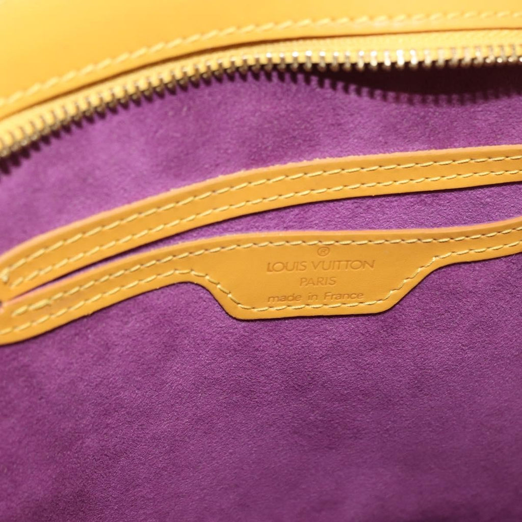 Louis Vuitton Saint Jacques Handbag Epi Leather Yellow Leather Handbag (Pre-Owned)