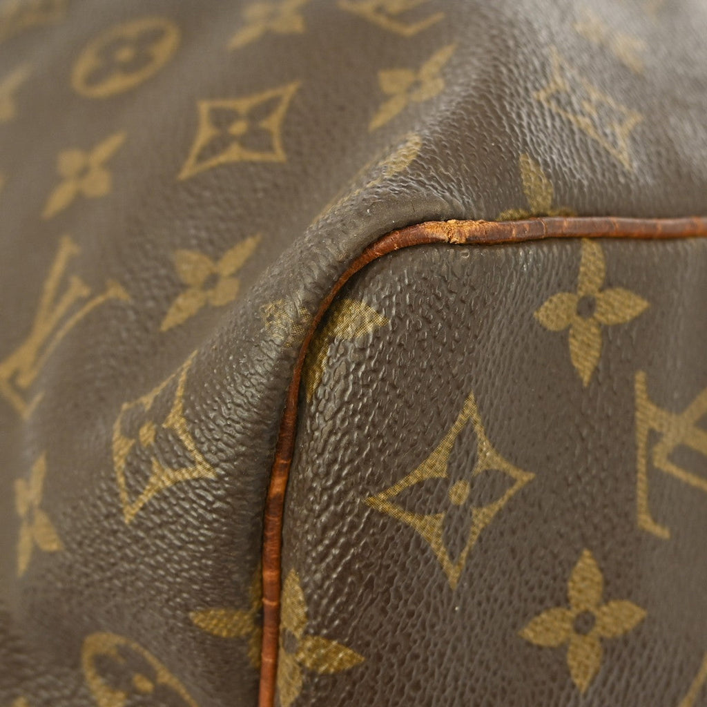Louis Vuitton Keepall Bag Monogram Canvas Brown Canvas Travel Bag Bag (Pre-Owned)