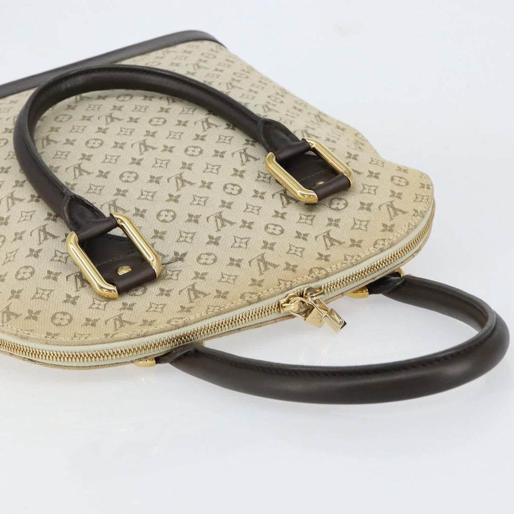 Louis Vuitton Alma Handbag Mini Lin Monogram Khaki Canvas Handbag (Pre-Owned)
