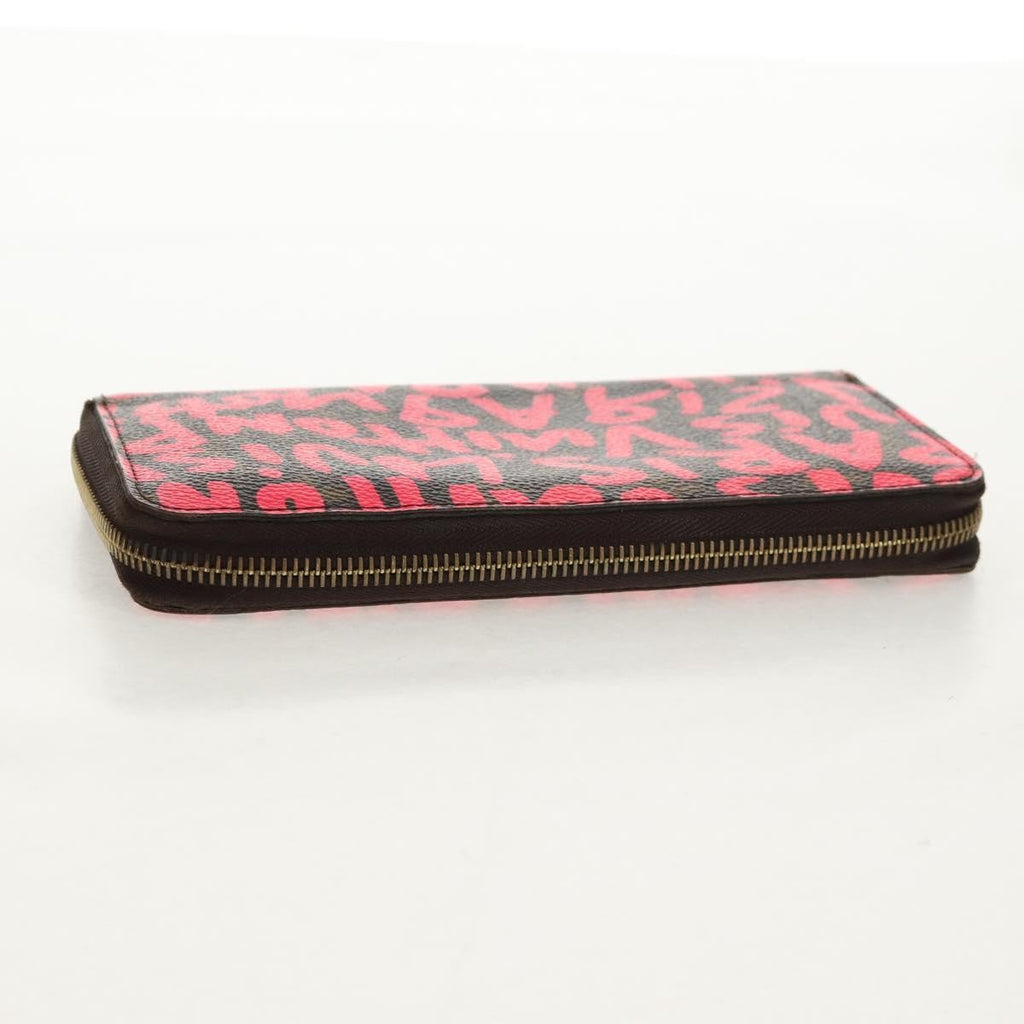 Louis Vuitton Zippy Wallet Canvas Pink Canvas Wallets Accessory (Pre-Owned)