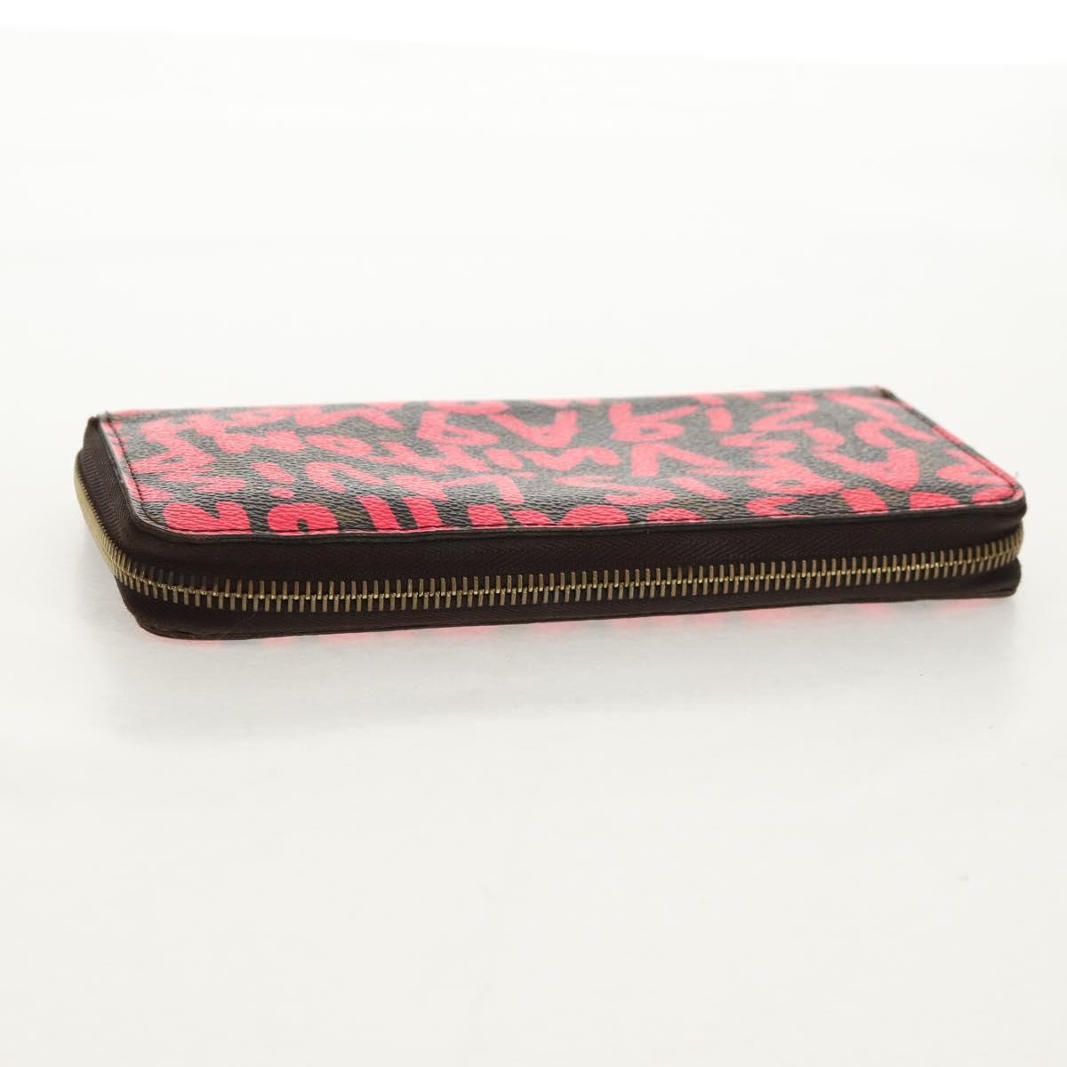 Louis Vuitton Zippy Wallet Canvas Pink Canvas Wallets Accessory (Pre-Owned)