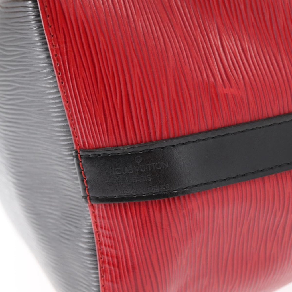 Louis Vuitton Bicolor Petit Noe Handbag Epi Leather Red Leather Shoulder Bag Bag (Pre-Owned)