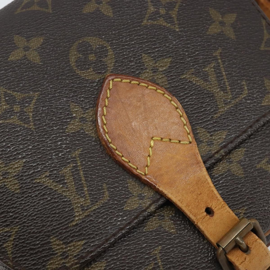 Louis Vuitton Cartouchiere Handbag Monogram Canvas Brown Canvas Shoulder Bag Bag (Pre-Owned)